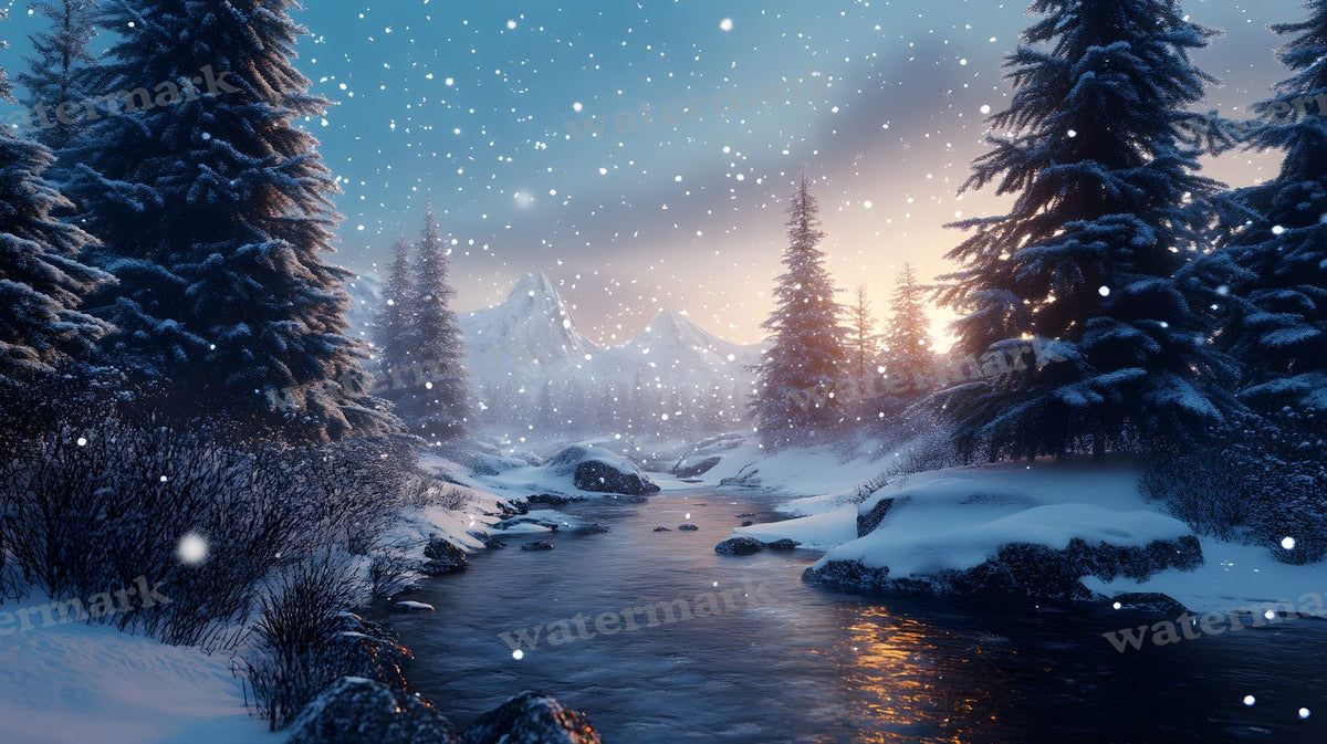 Winter Snow Backdrop Images