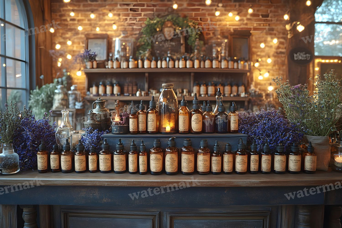 Witch Apothecary Scene Backdrop Images