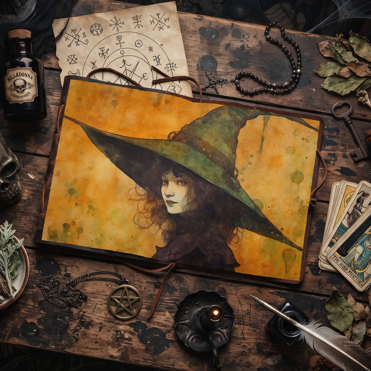 Witch printable junk journal paper, page preview 7