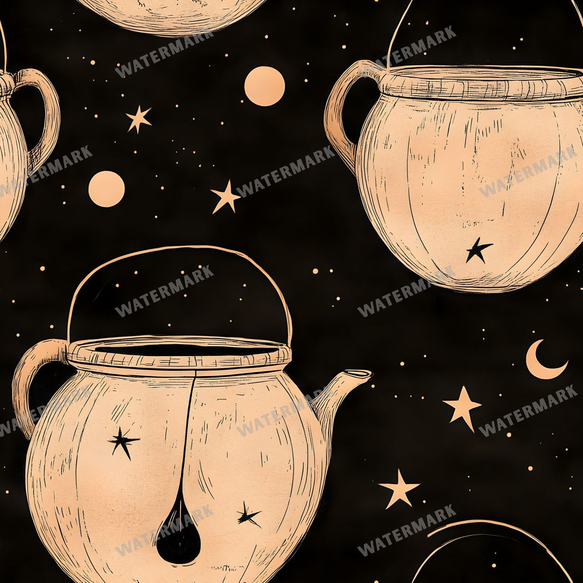 Witchcraft Seamless Pattern