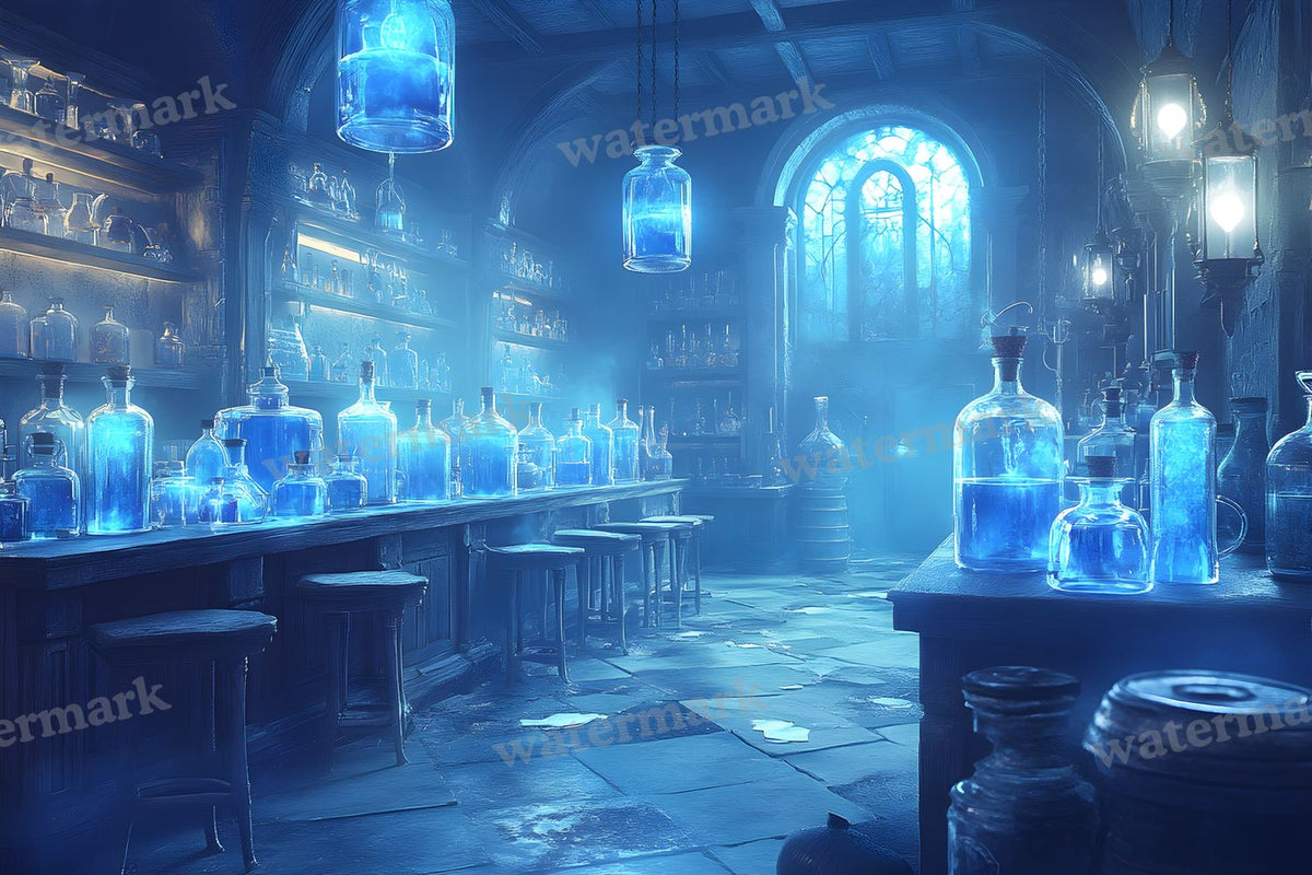 Witchs Apothecaryblue Backdrop Images
