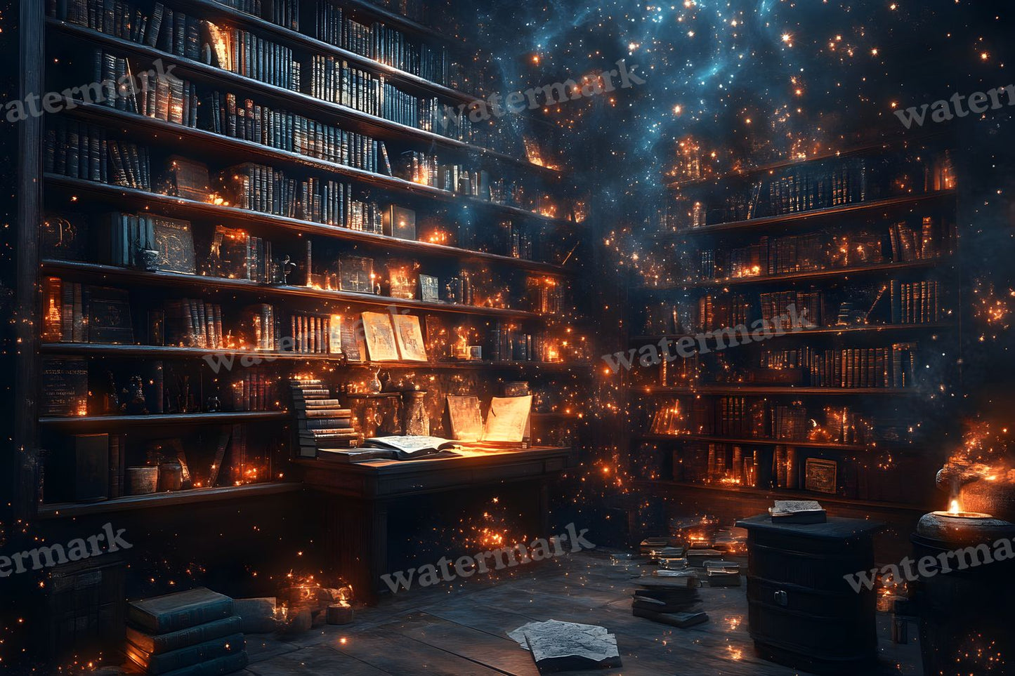 Wizards Library Backdrop Images