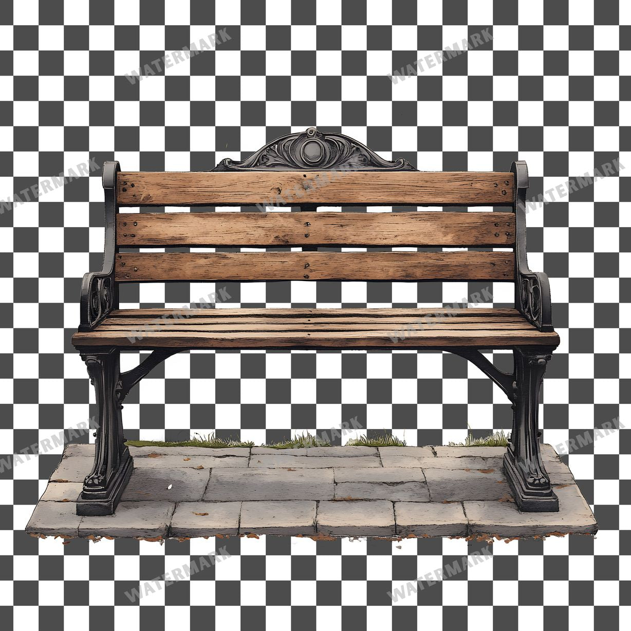 Wooden Rockin Vintage Style Clipart Pngs