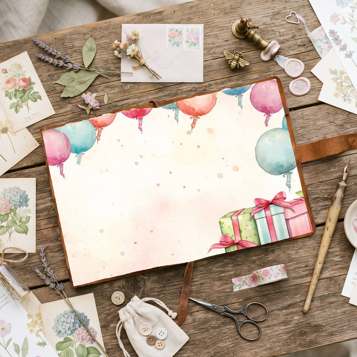Wrapped Christmas Gifts Digital Papers