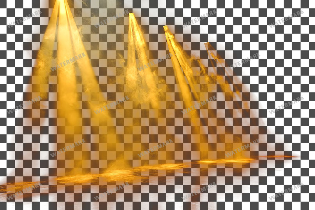 Yellow Lighting Dramatic Shadows Transparent Overlay Pngs