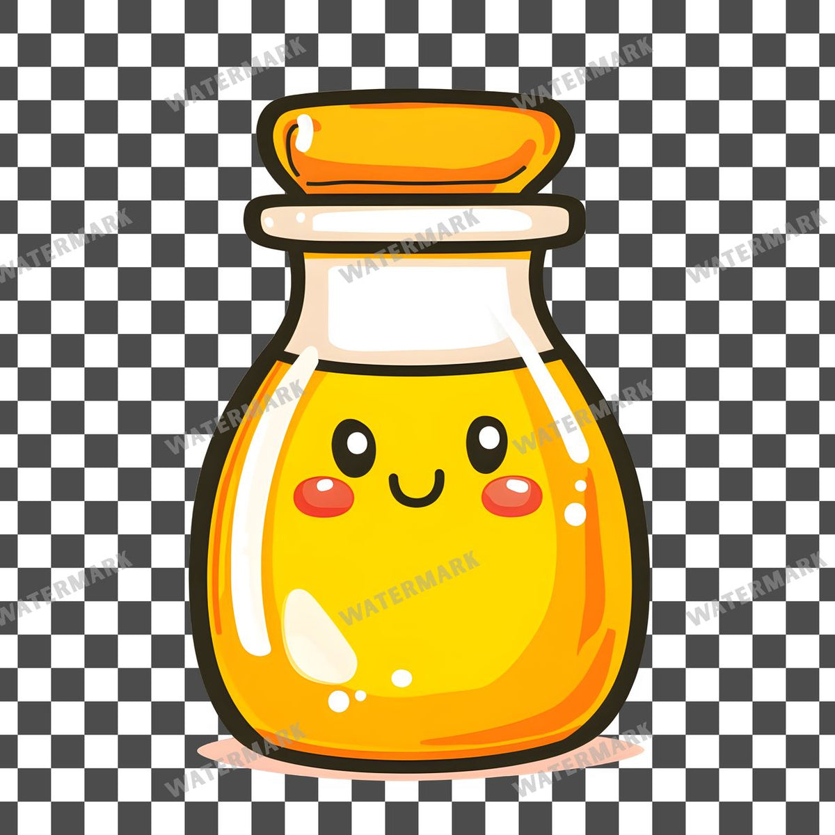 Yellow Apothecary Kawaii Style Clipart Pngs