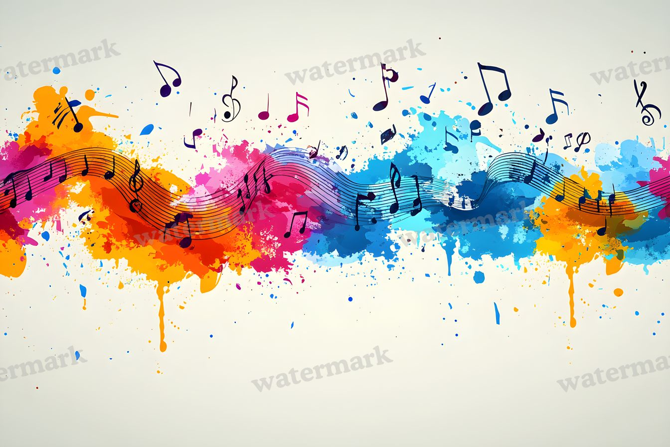 Abstract Music Patterns Backdrop Images