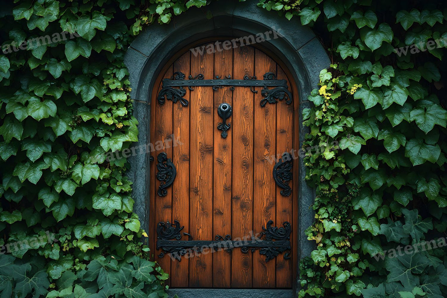 Aged Rustic Wood Door Backdrop Images