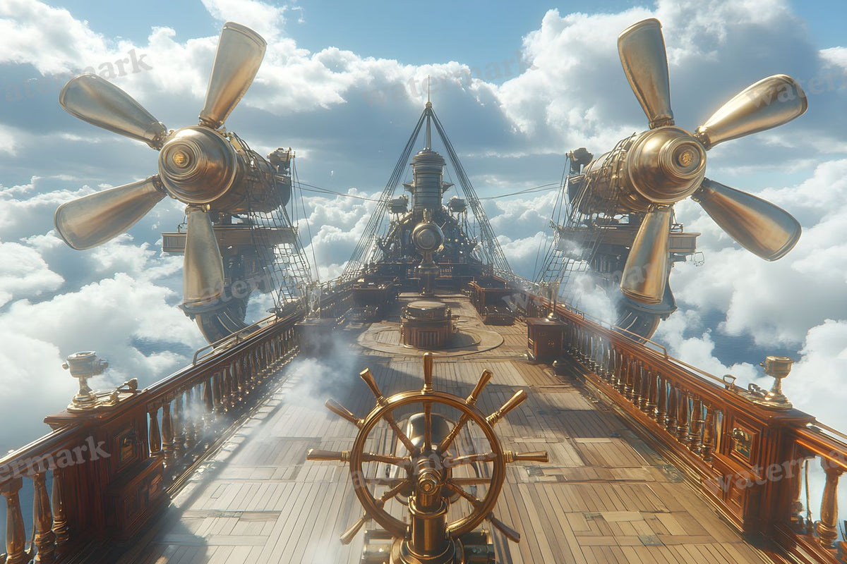 Airship Deck Backdrop Images