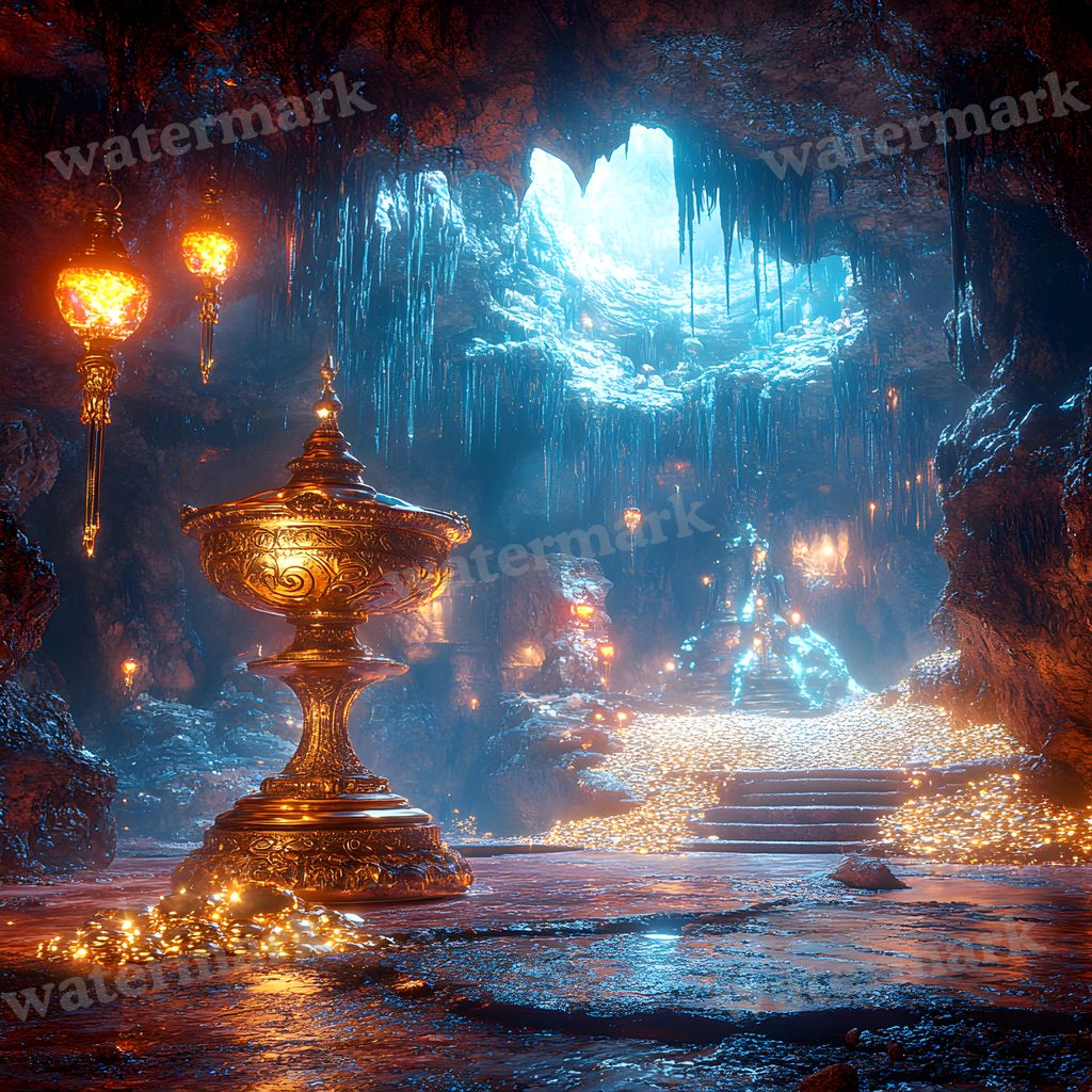 Aladdins Enchanted Cave Backdrop Images