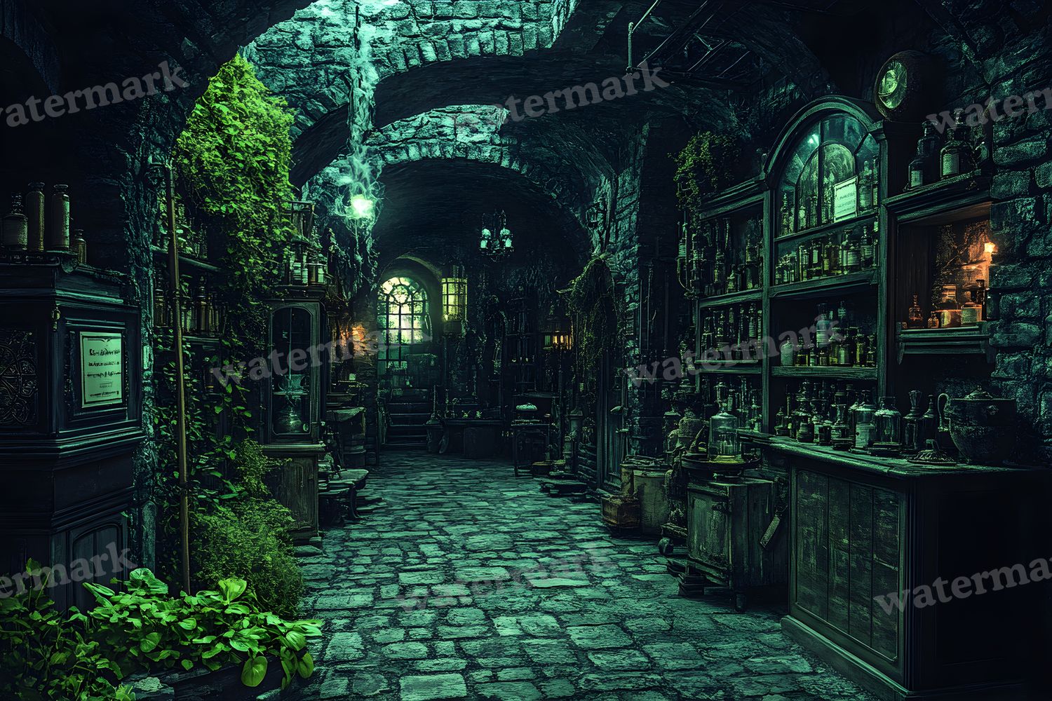 Alchemist Corner Study Backdrop Images