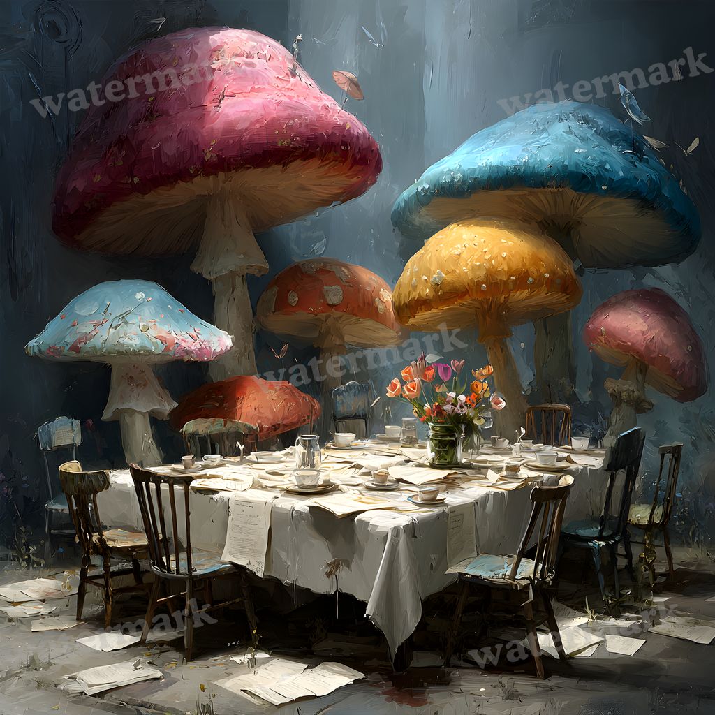 Alice In Wonderland Table Backdrop Images