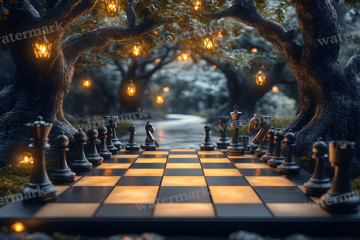 Alice Oversized Chessboard Backdrop Images