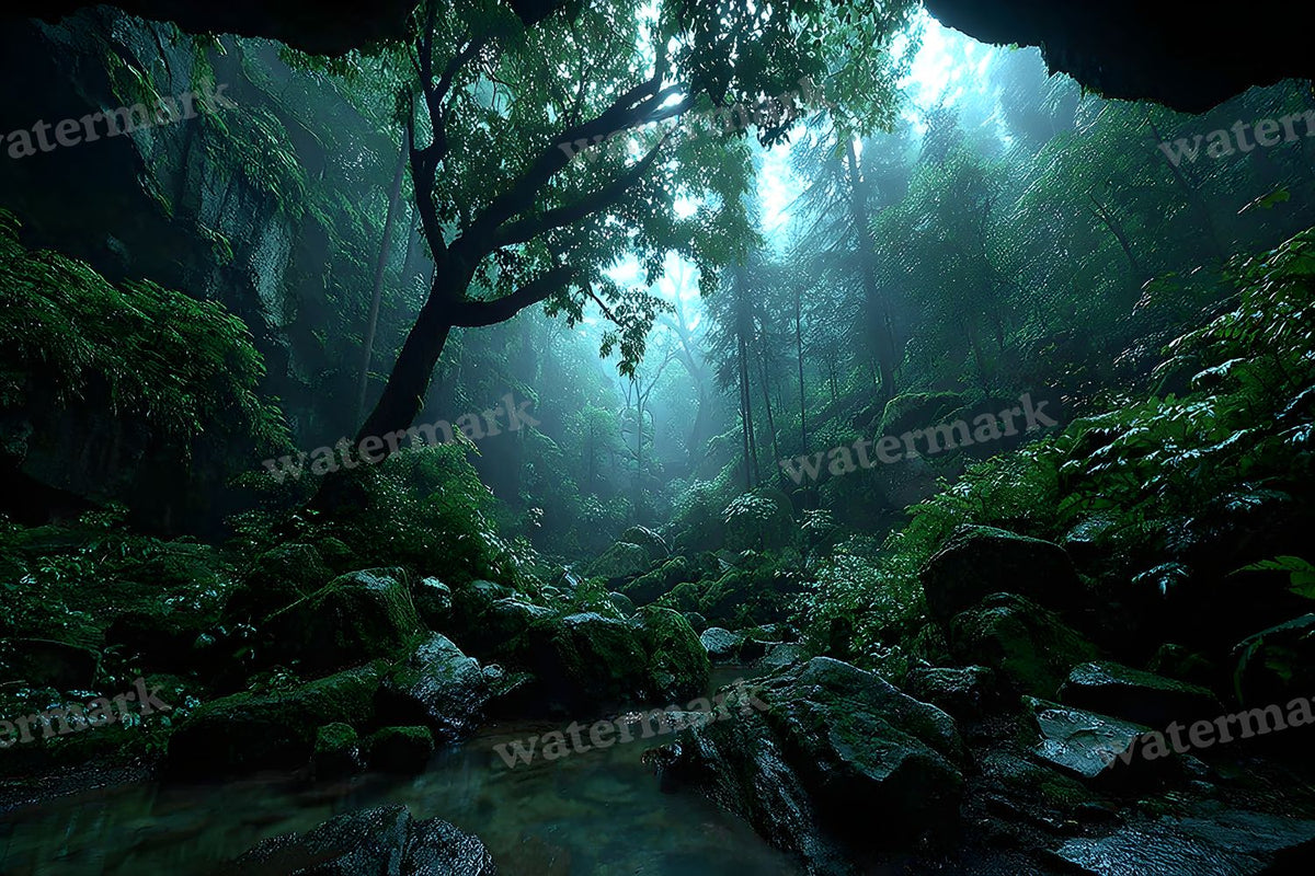 Alice Wonderland Magical Forest Backdrop Images