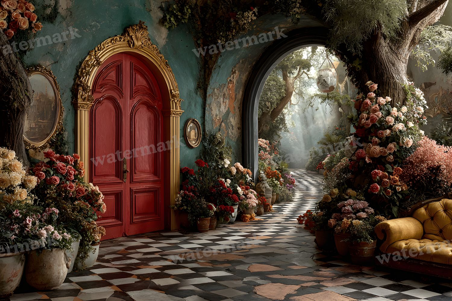 Alice Wonderland Backdrop Images