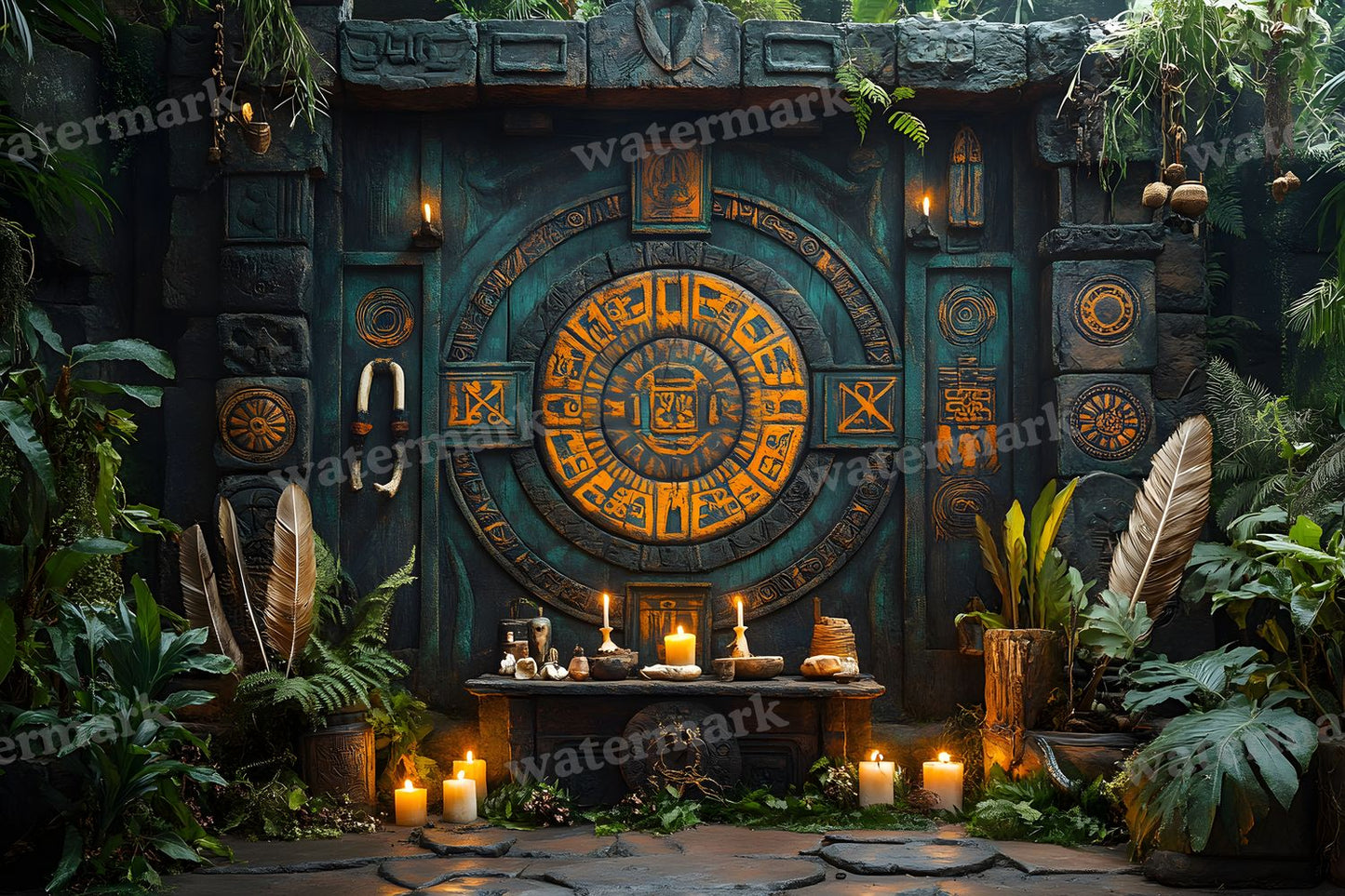 Amazonian Shamanic Ritual Backdrop Images