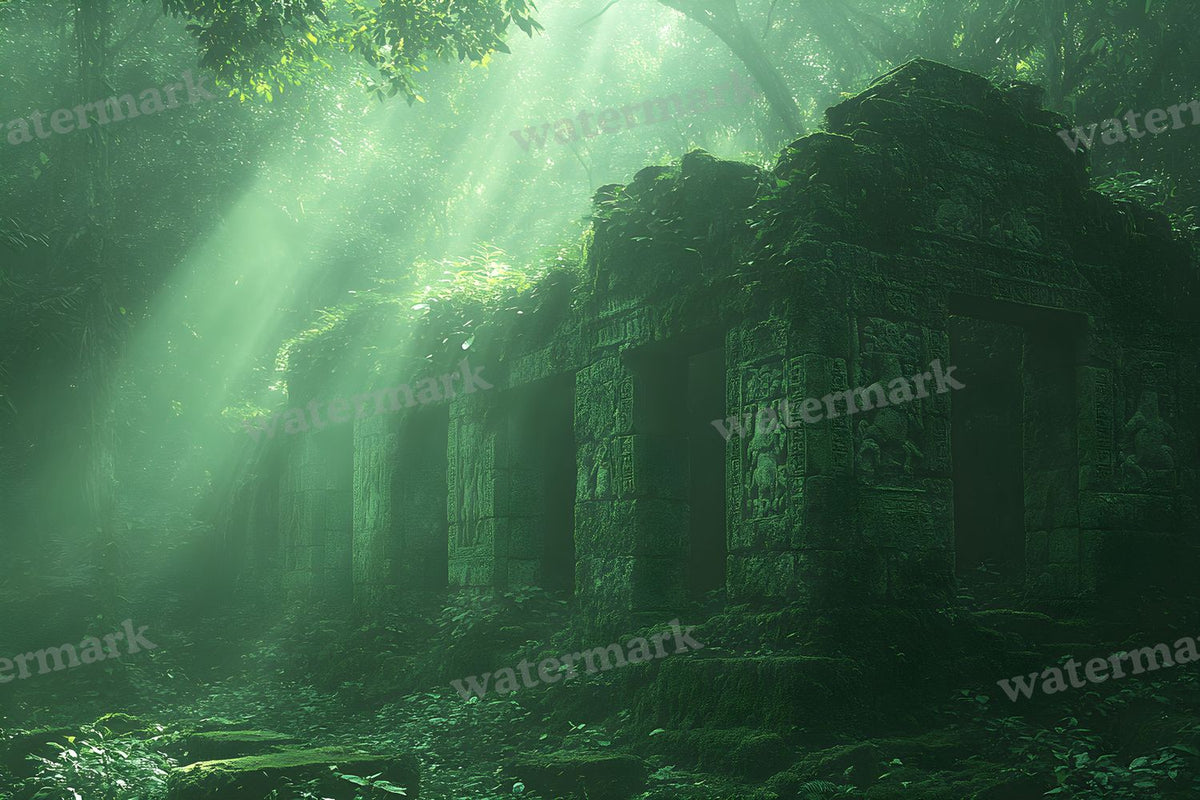 Amazonian Temple Ruins Backdrop Images