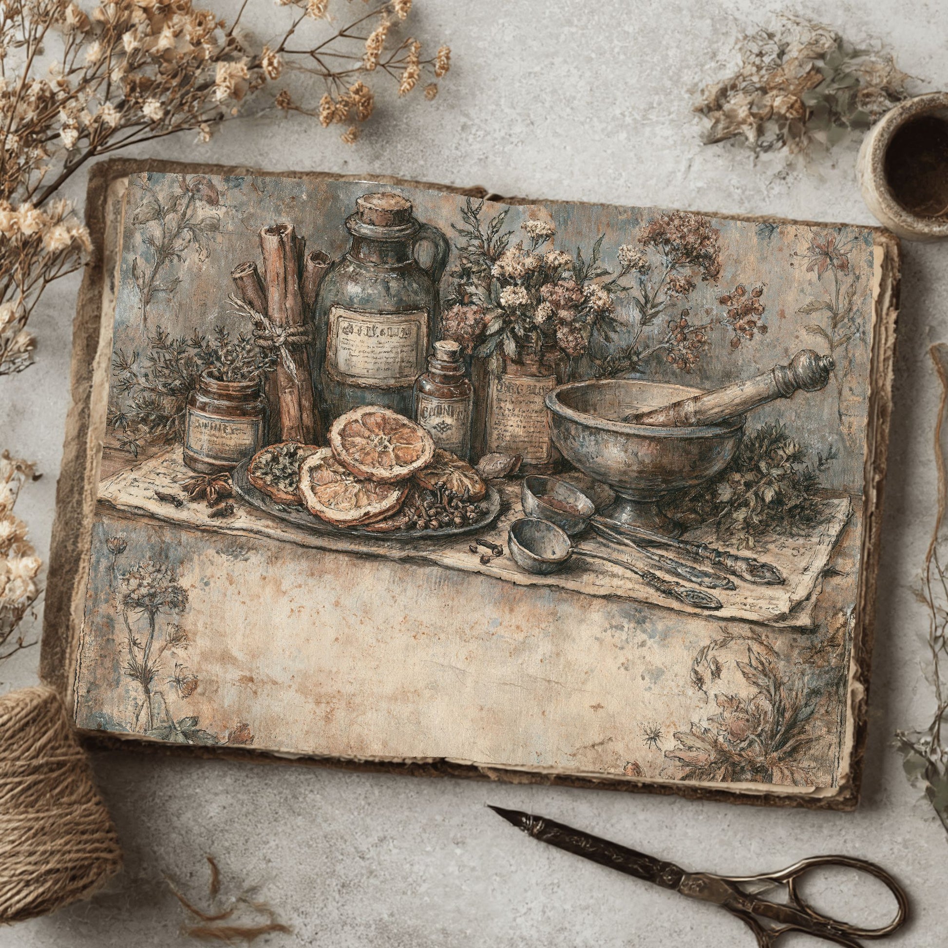 Ancient Spell Ingredients Journal Page