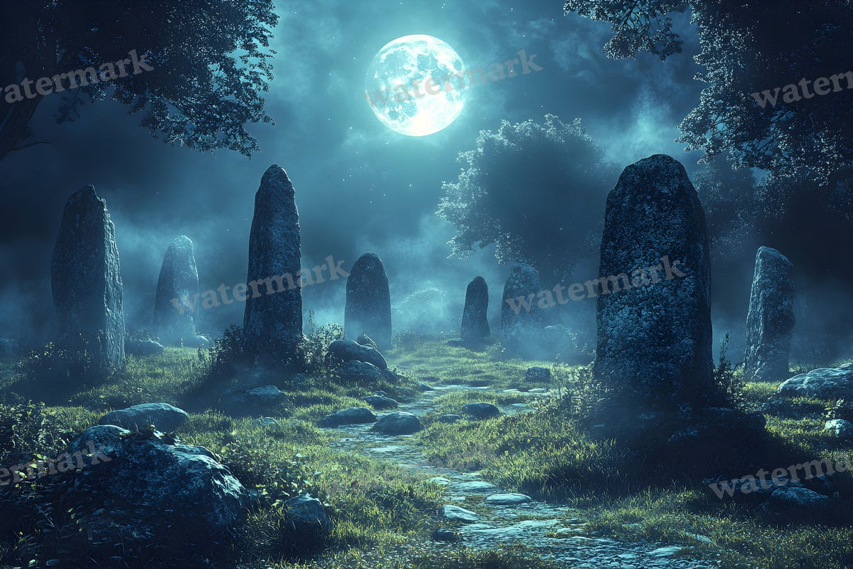 Ancient Stone Circle Clearing Backdrop Images