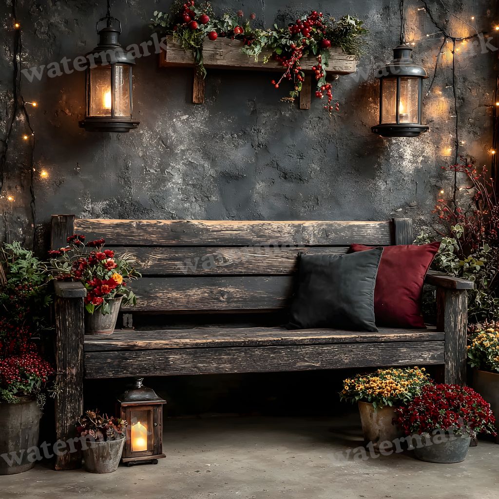 Black Gothic Christmas Backdrop Images