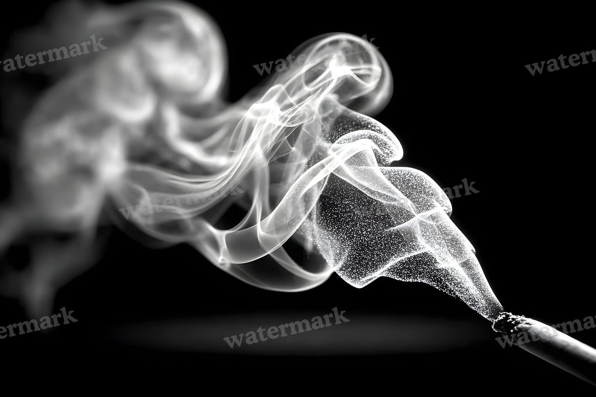 Black Smoke Texture digital photo backdrop for photo editing, preview 7
