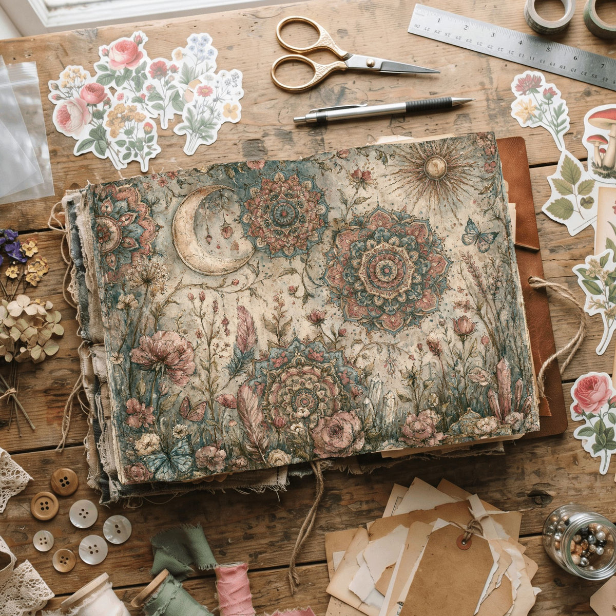 Celestial Mandala Garden Paper