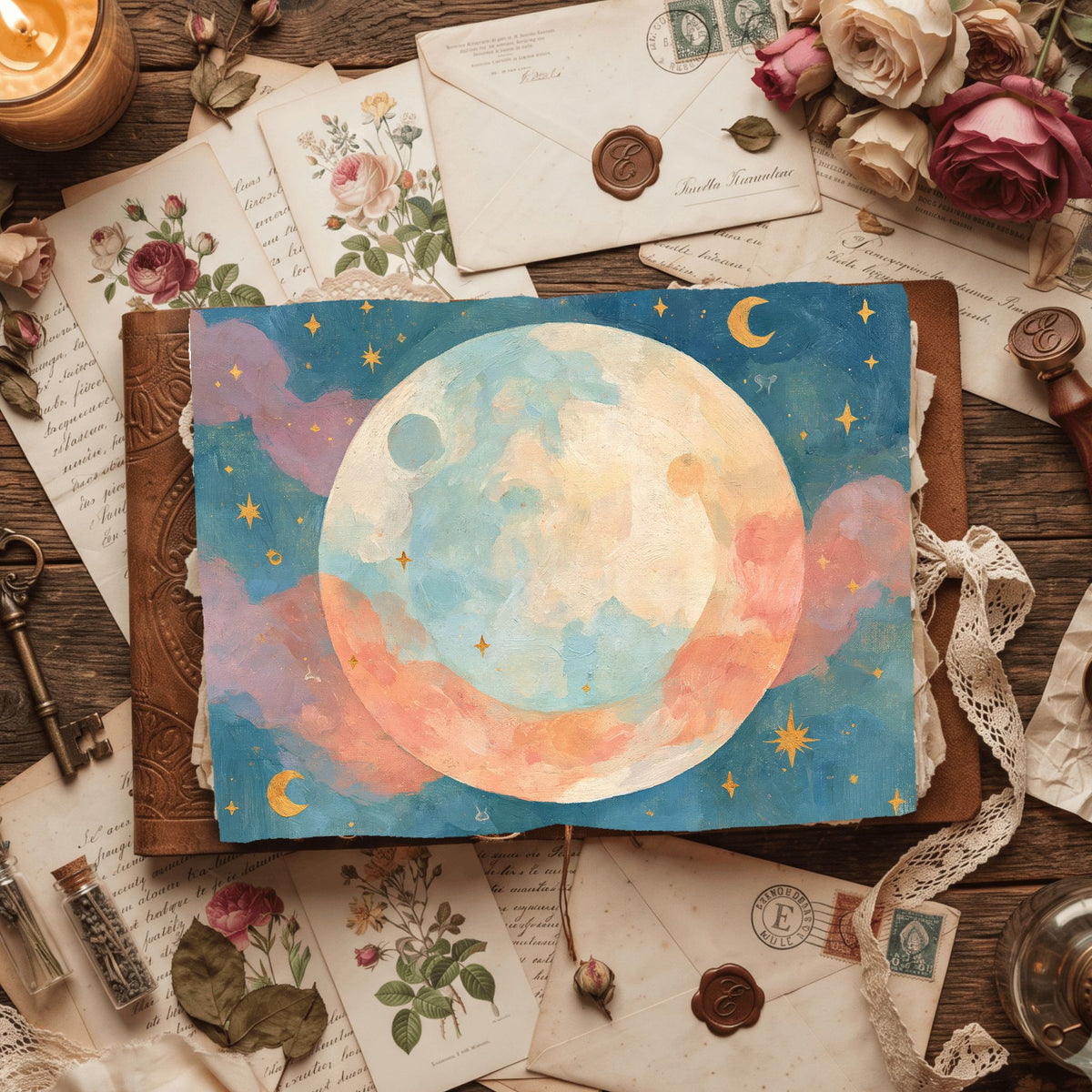 Celestial Moon Journal Paper