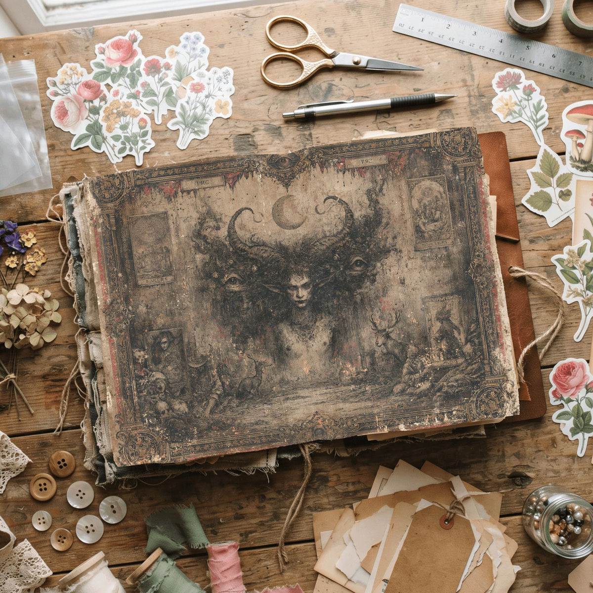 Gothic Tarot Journal Paper