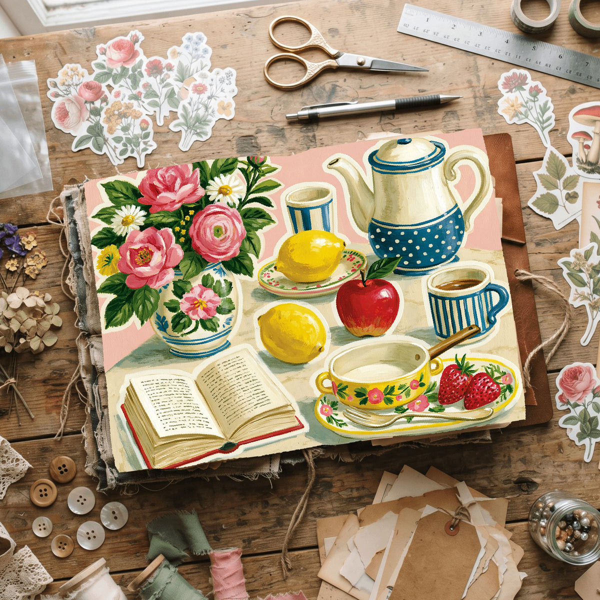 Gouache Sticker Collection