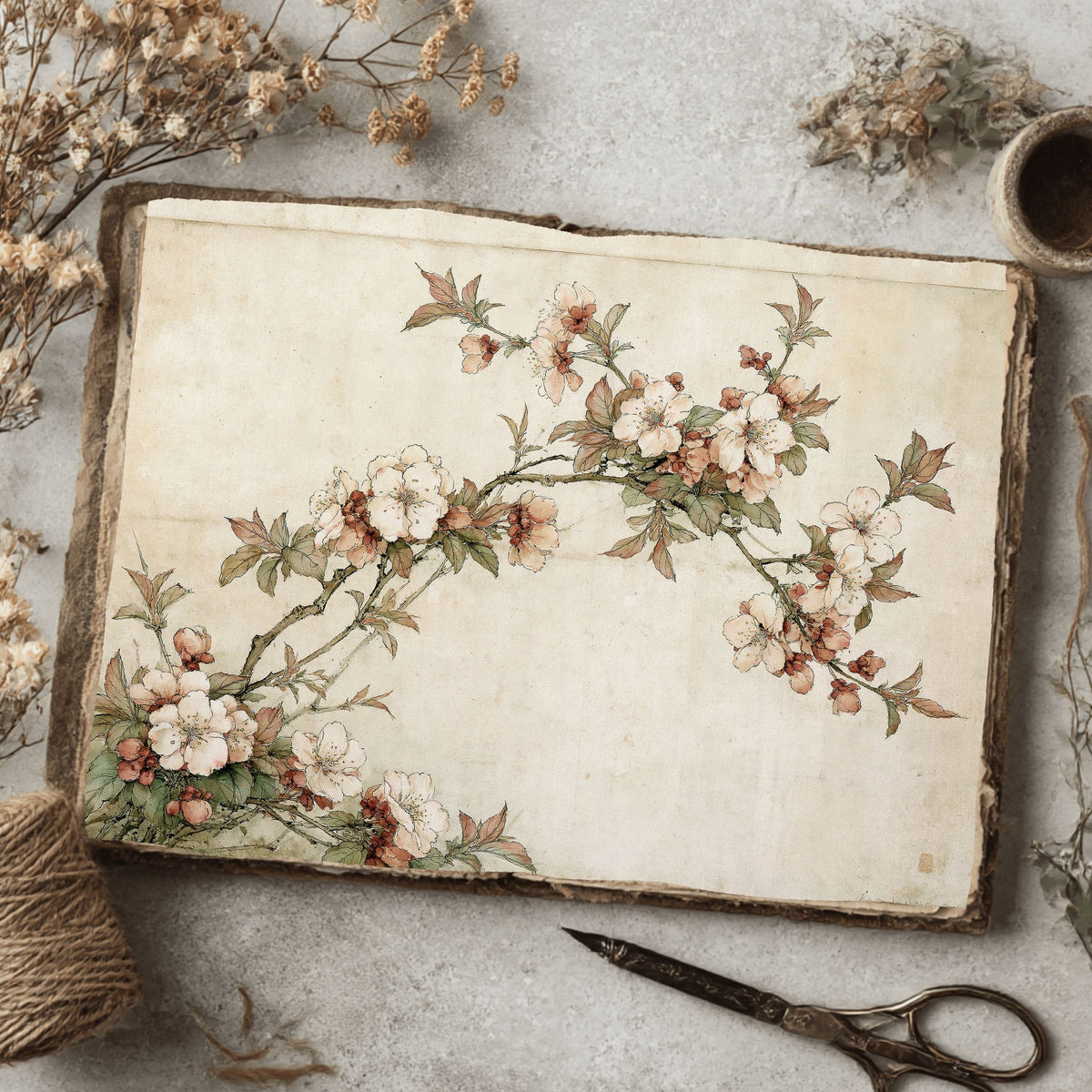 Joseon Dynasty Korean Floral Painting
