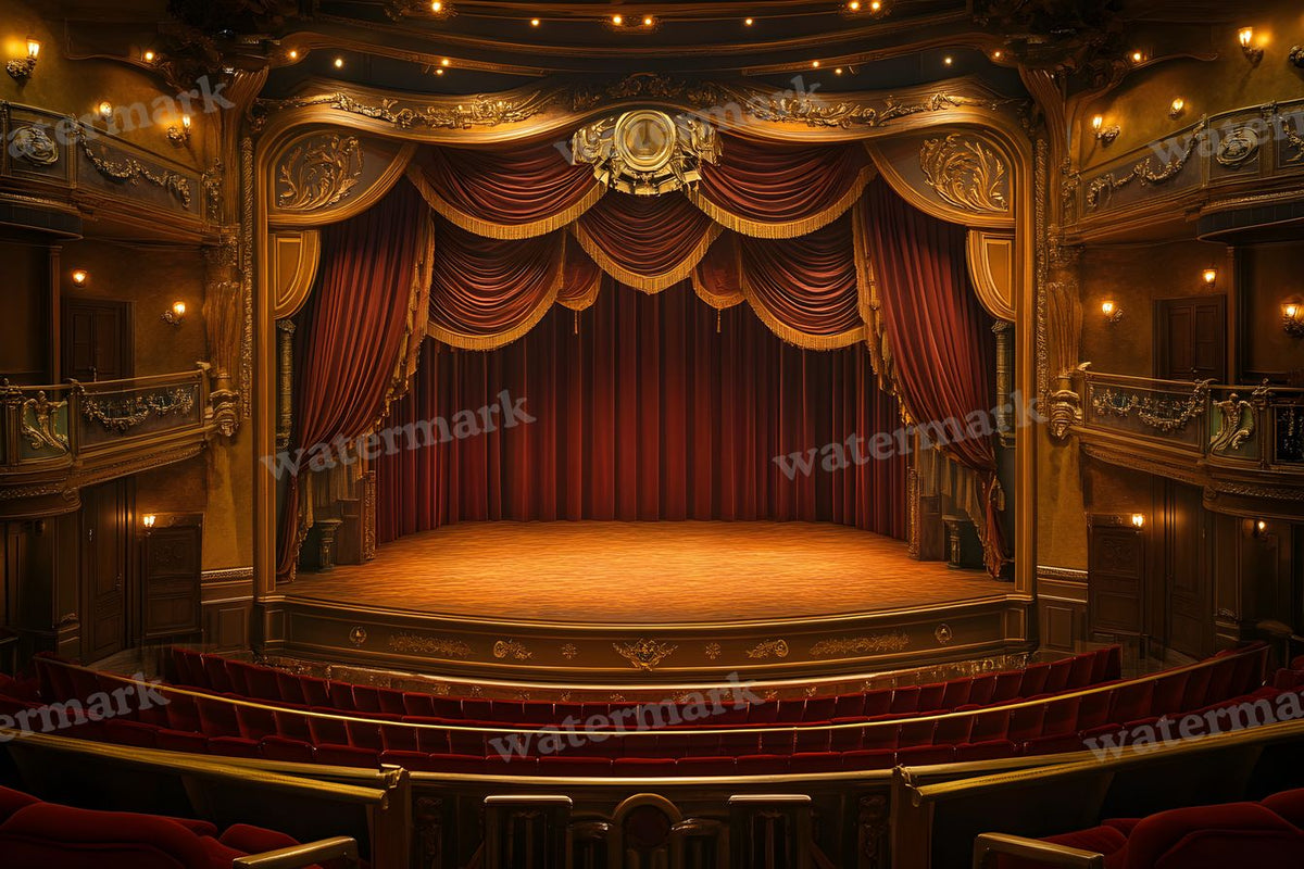 Opulent Opera House digital photo backdrop for photo editing, preview 7