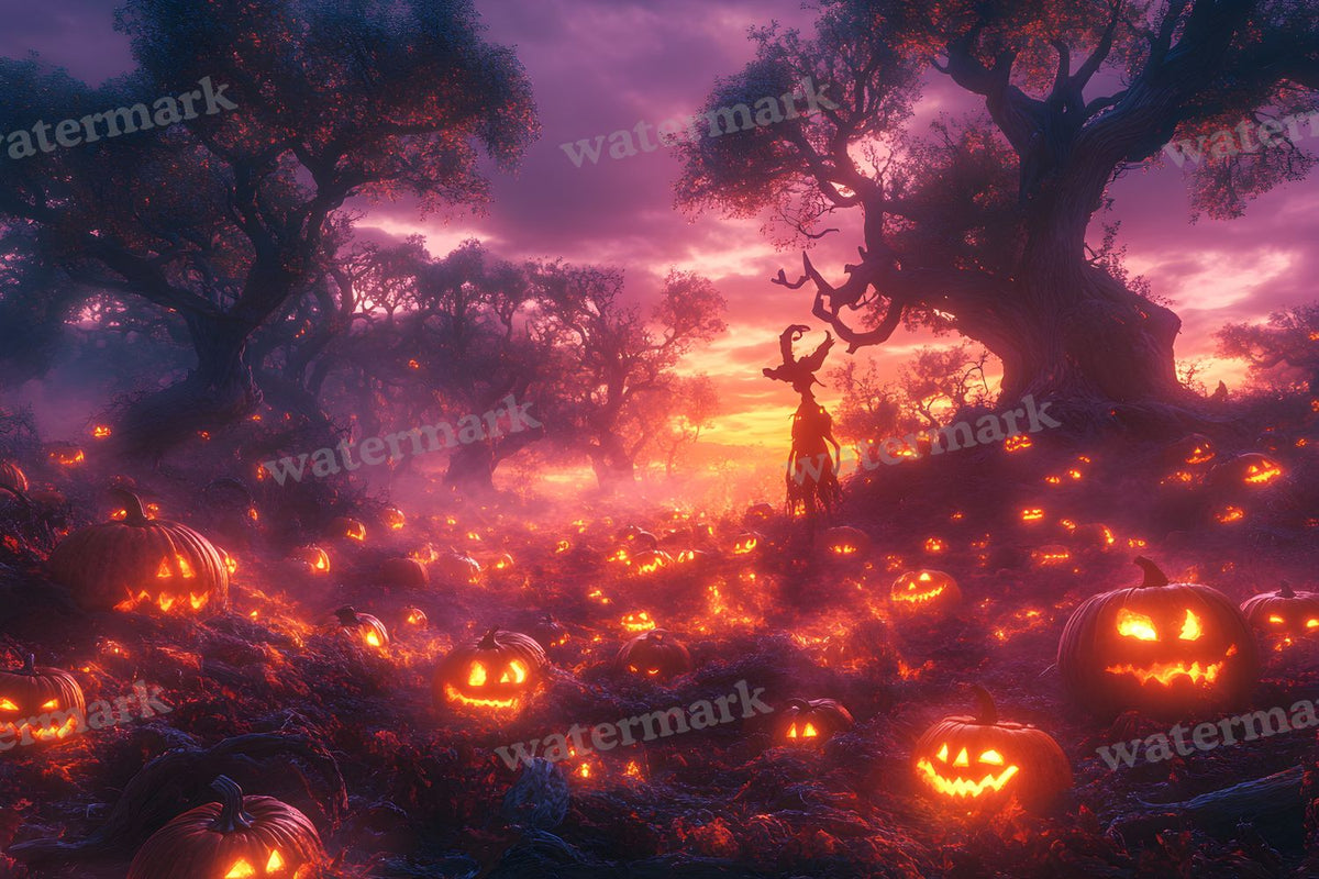 Pumpkin Field Curse Backdrop Images