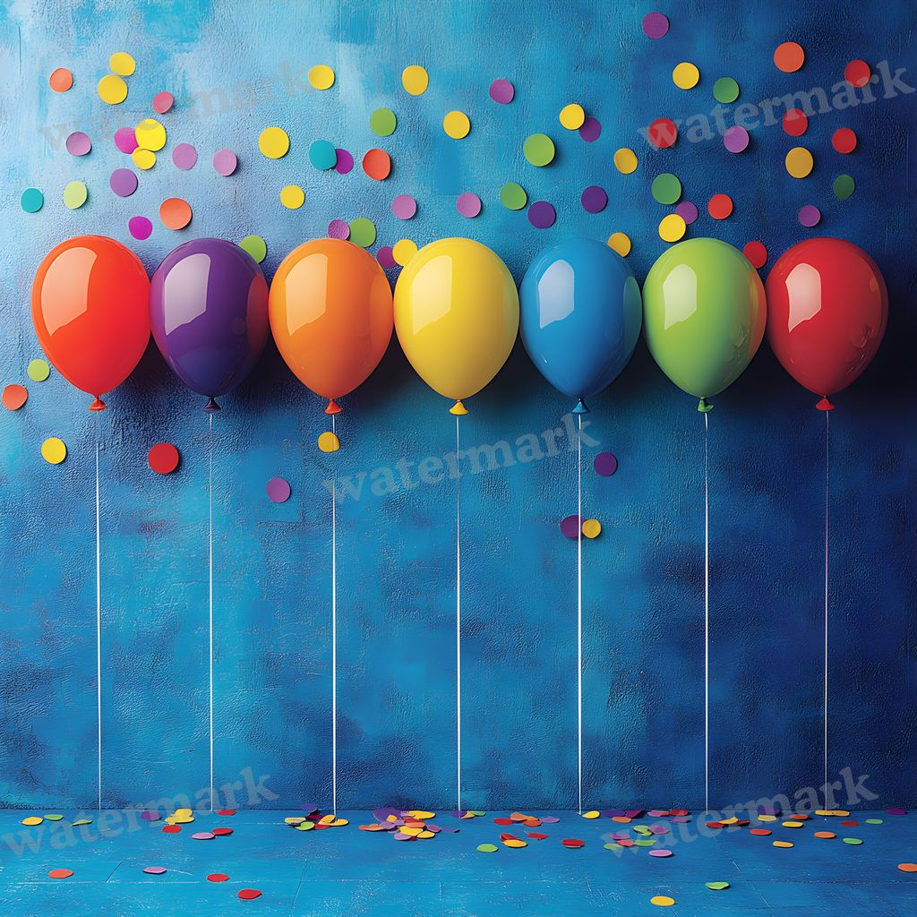 Rainbow Balloon Backdrop Images