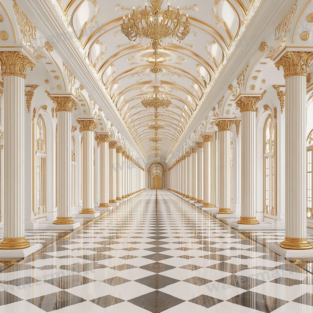Regal Room digital photo backdrop for photo editing, preview 7