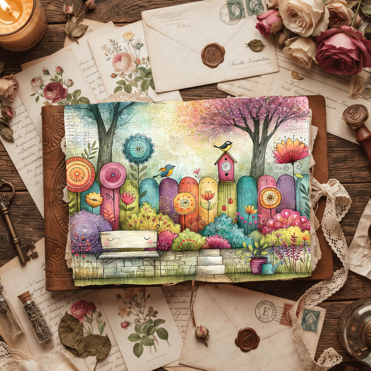 Romantic Garden Scene