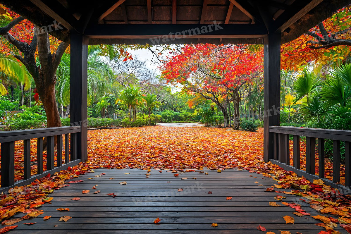 Royal Gold Garden Studio digital photo backdrop for photo editing, preview 7