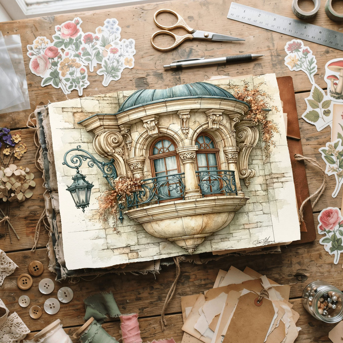 Saint Petersburg Window Watercolor