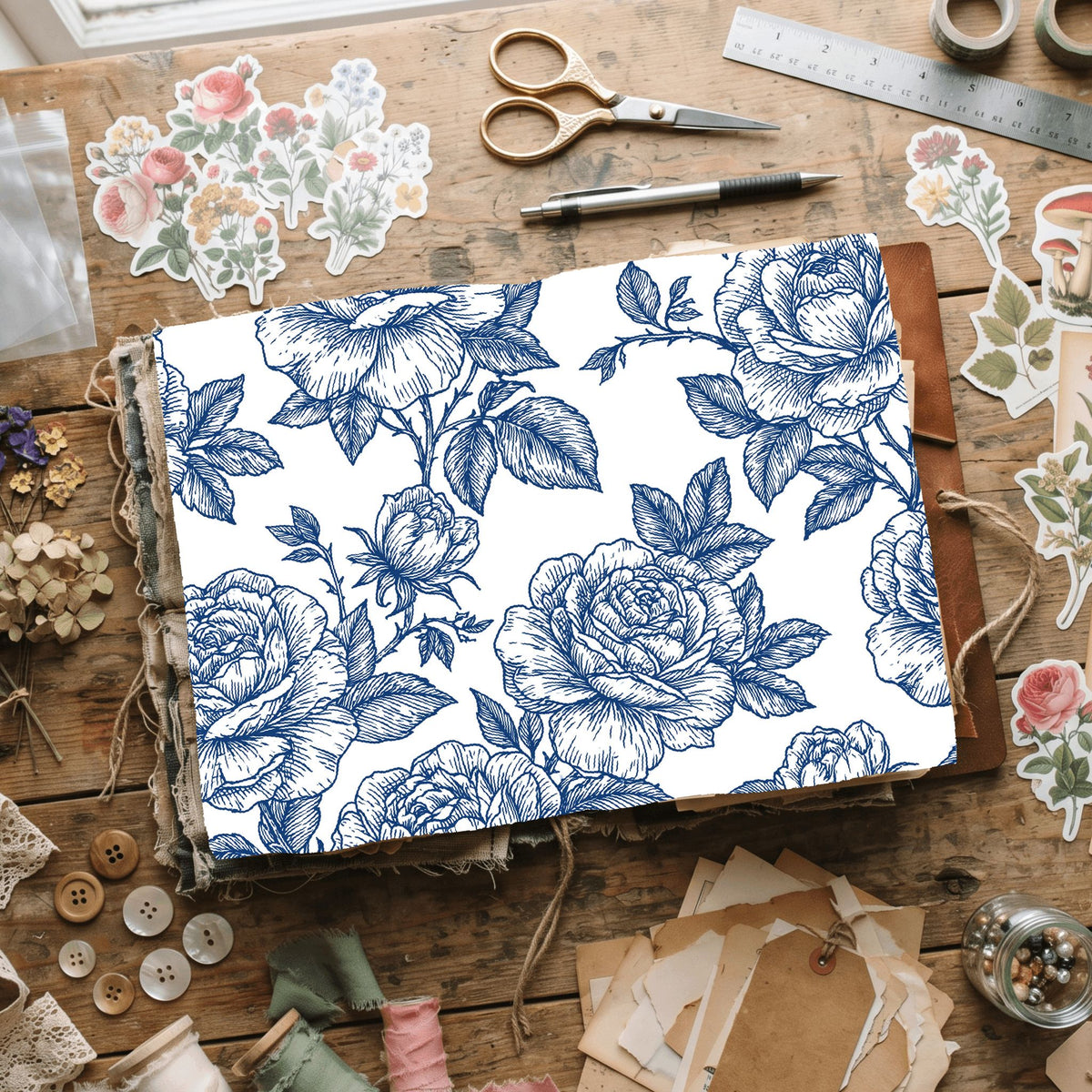 Seamless Botanical Floral Pattern
