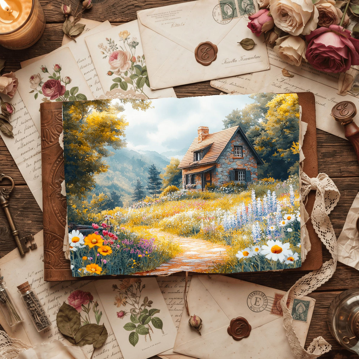 Secret Wildflower Cottage Writing Paper