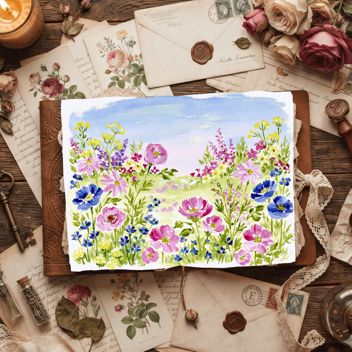 Soft Impressionist Landscape Painting
