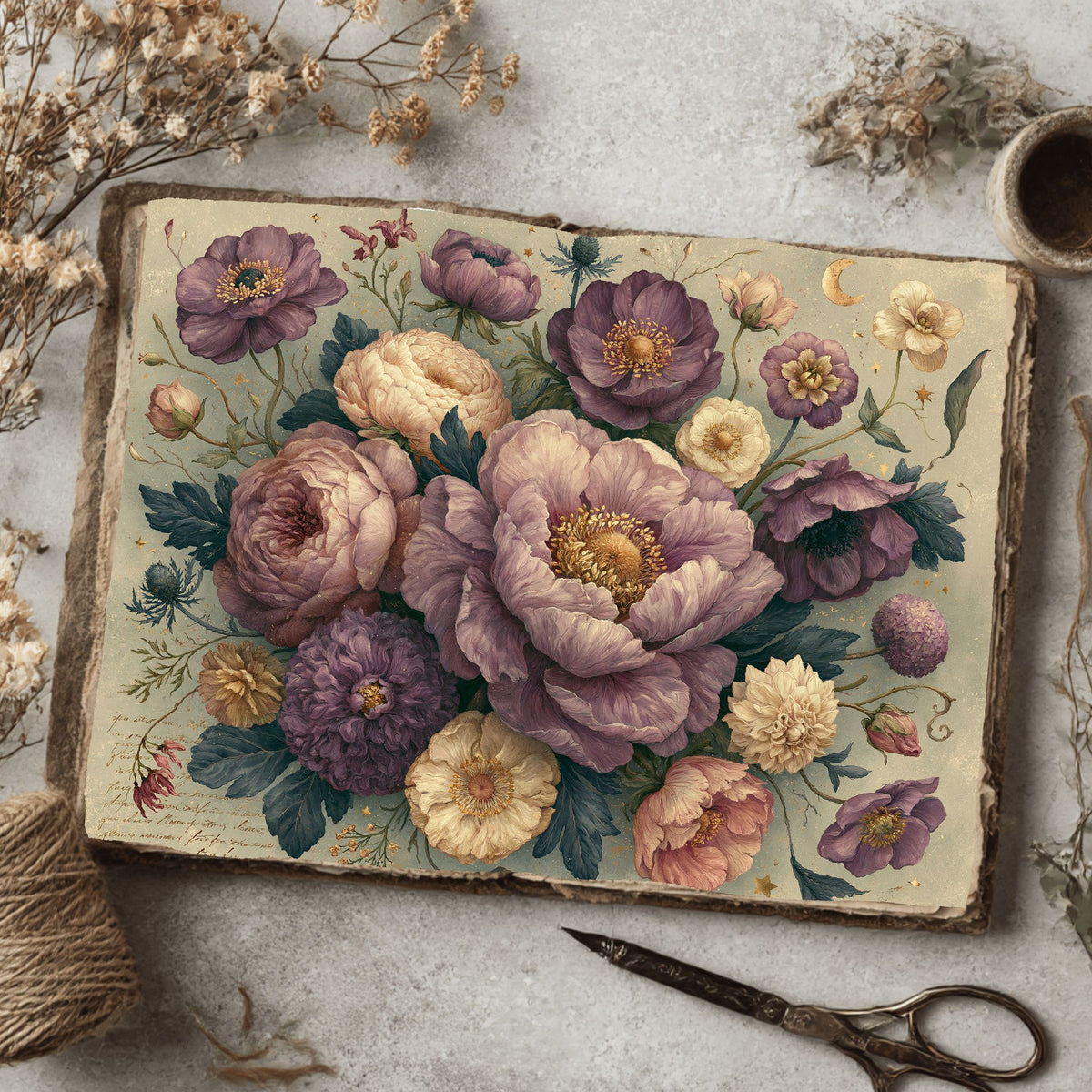 Softly Aged Vintage Writing Paper