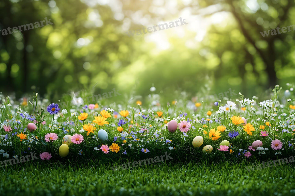 Springtime Lush Meadow Backdrop Images