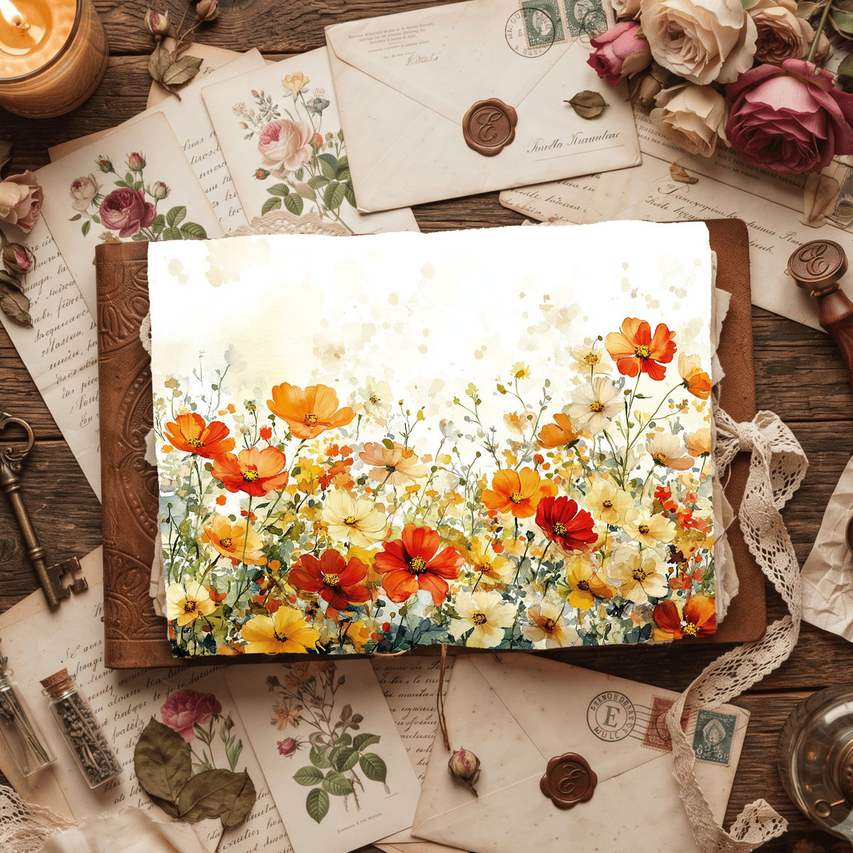Wildflower Breeze Writing Paper