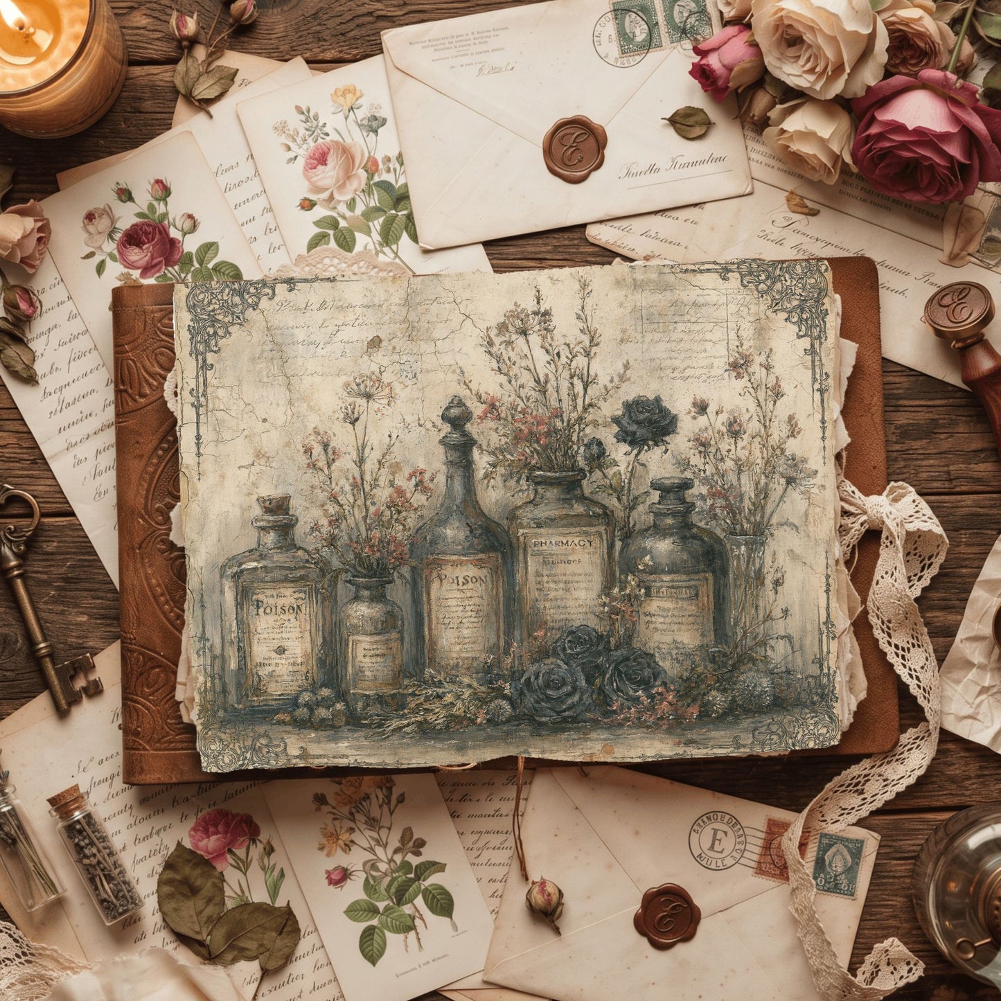 Witchy Gothic Apothecary Journal Paper