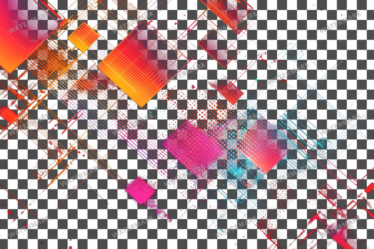 Abstract Geometric Patterns Transparent Overlay Pngs