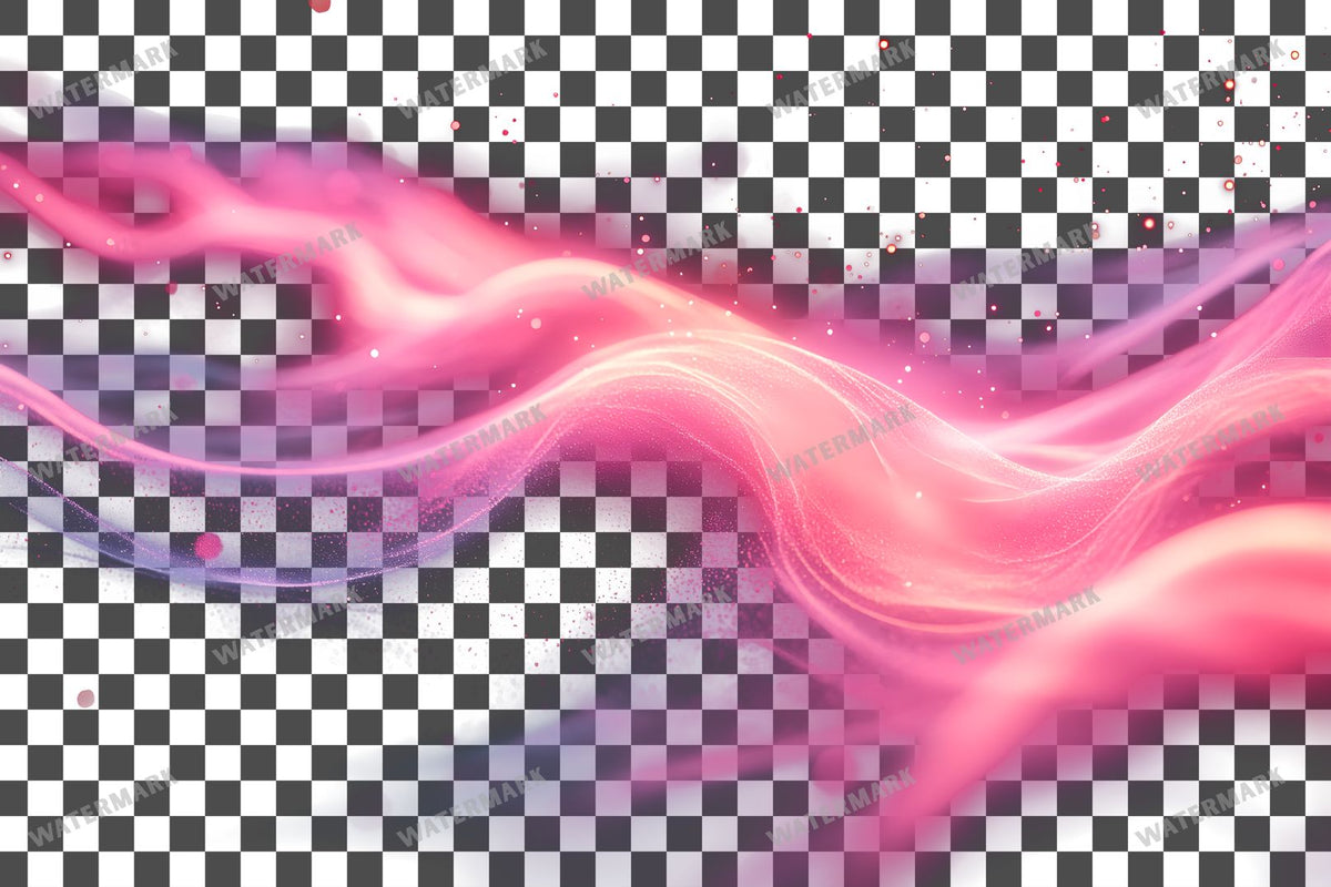 Abstract Pink Light Streaks Dynamic Transparent Overlay Pngs