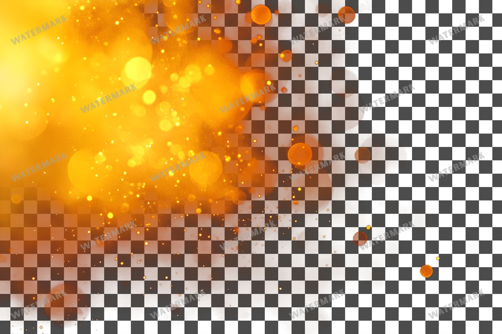 Amber Light Transparent Overlay Pngs