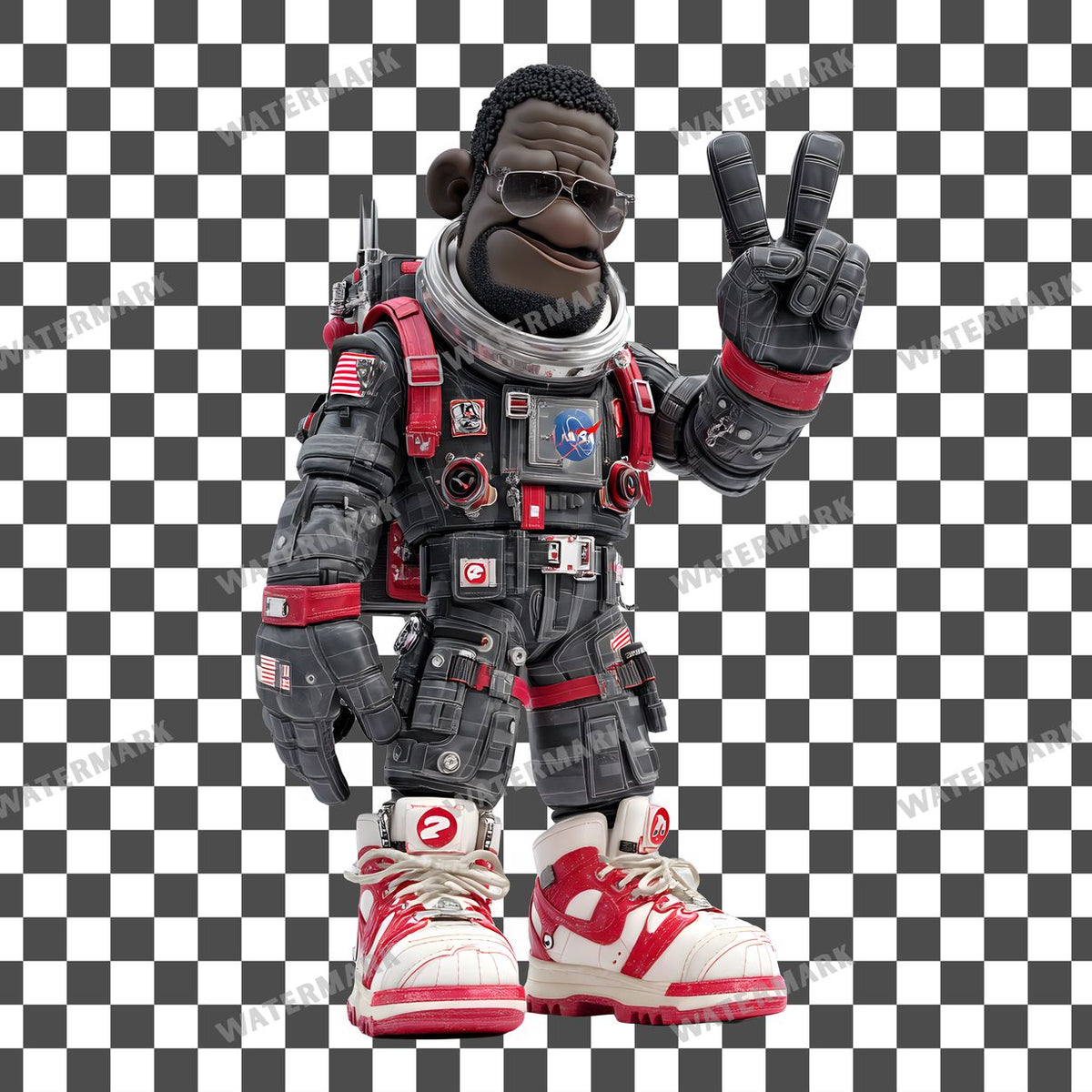 Astronaut Character Clipart Pngs