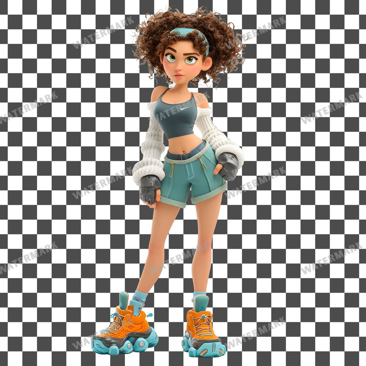 Athlete Character Clipart Pngs
