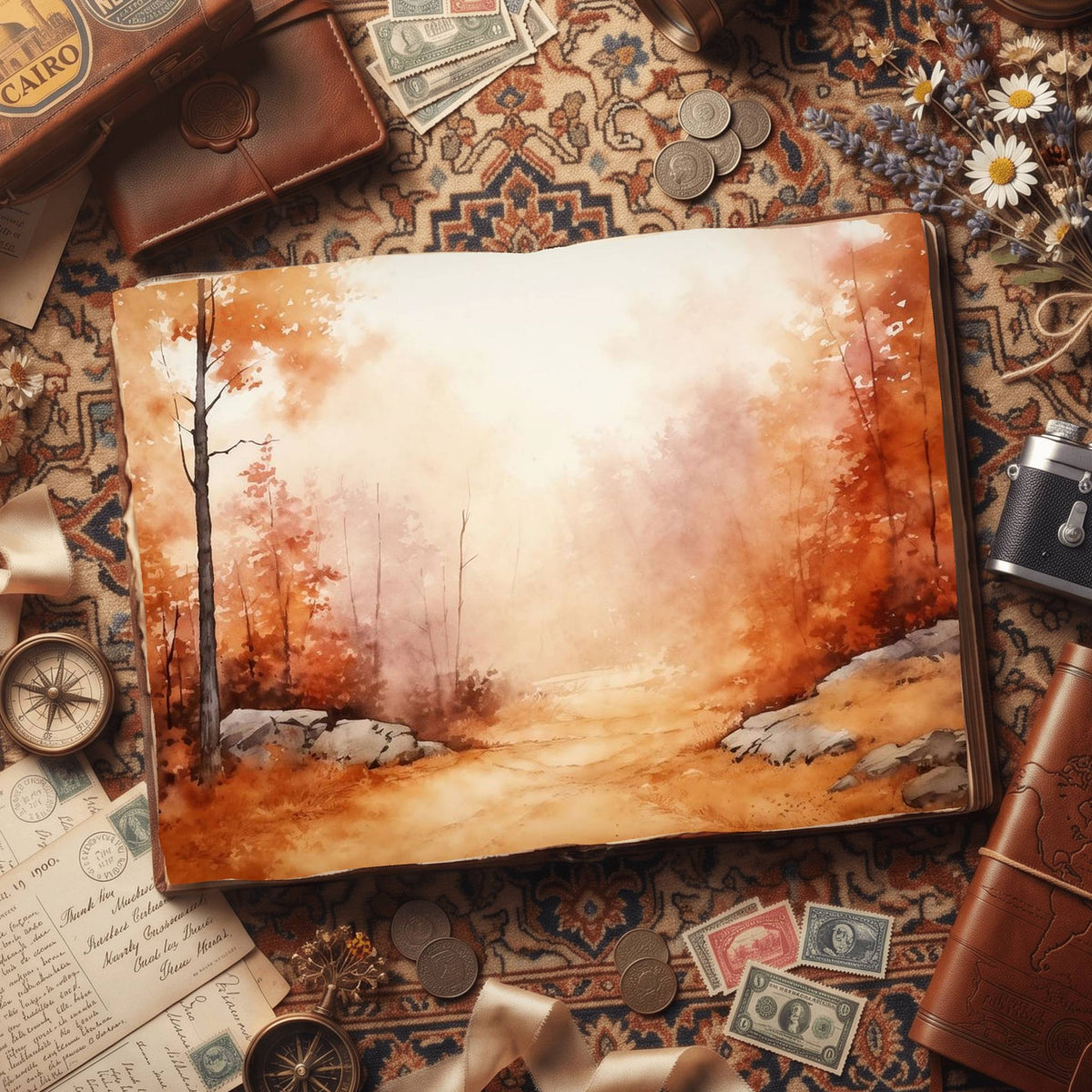 Autumn Landscapes Digital Papers